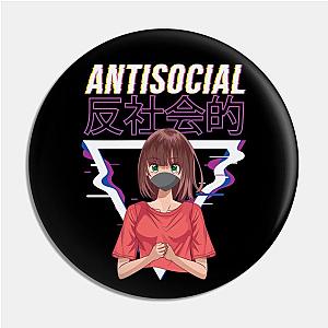 Anime Shirts Vaporware Aesthetic Antisocial Japanese Pin TP0501