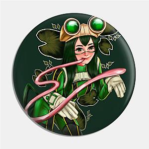 Froppy, My hero frog, academia, Lilly pad, froggy, fan art, artist, digital artwork, green, anime, Pin TP0501