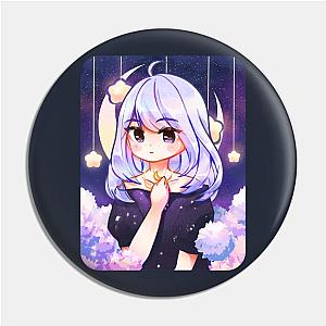 lilac starry night kawaii aesthetic anime girl Pin TP0501