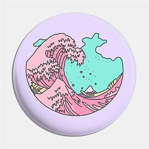 Japanese pastel kawaii anime meme surf beach wave Pin TP0501