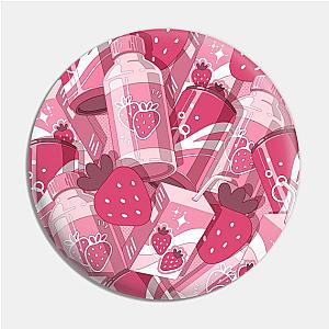 The cute pink set of the strawberry drinks Pin TP0501