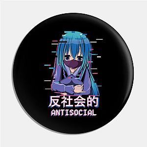 Vaporwave Aesthetic Social Waifu Otaku Japan Anime Pin TP0501