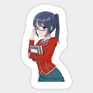 Anime girl with glasses Sticker TP0401