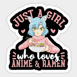 Anime Girl Ramen Japanese Kawaii Sticker TP0401