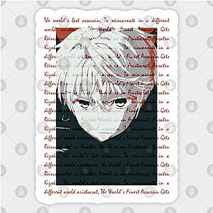 the world's best assassin / sekai saikou no ansatsusha fall fantasy anime 2021 character LUGH Sticker TP0401