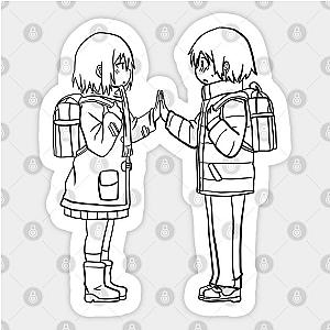 erased anime characters kayo hinazuki and satoru fujinuma Sticker TP0401