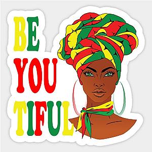 beyoutiful black girl Sticker TP0401