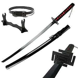 104cm Kurosaki Ichigo Katana Japanese Anime Character Cosplay Weapons Wooden Toy Sword Halloween Props