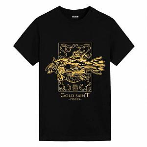 Pisces black T-Shirt Saint Seiya Cool Anime Shirts WS2402 Offical Merch