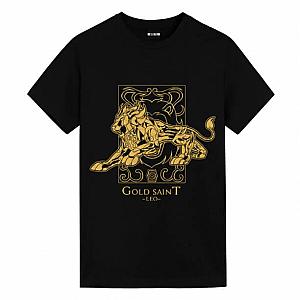 Saint Seiya Leo Black T-Shirts Anime T Shirt Design WS2402 Offical Merch