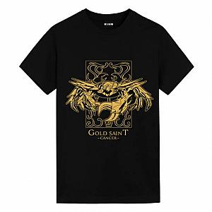 Cancer Black Tee Shirt Saint Seiya Japanese Anime T Shirts WS2402 Offical Merch