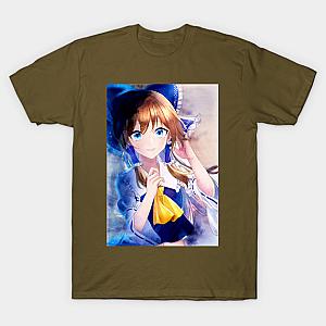 Blue Reimu Anime Watercolor T-shirt TP3112