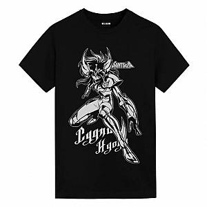 Cygnus Hyoga T-Shirt Saint Seiya Anime Girl White Shirt WS2402 Offical Merch