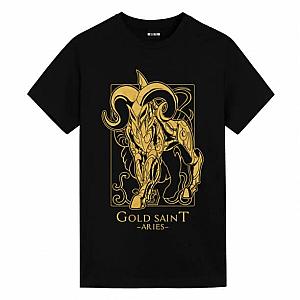 Aries Black Tee Shirt Saint Seiya Best Anime T Shirts WS2402 Offical Merch