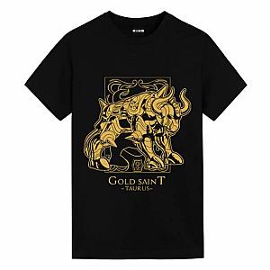 Saint Seiya Taurus Black Tees Cute Anime Shirts WS2402 Offical Merch