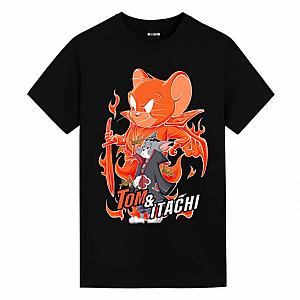 Tom and Jerry Uchiha Itachi Tom Tshirt Anime Shirts Cheap WS2402 Offical Merch