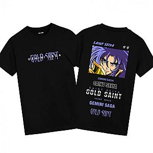 Saint Seiya Gemini Saga Tshirt Plus Size Anime Clothes WS2402 Offical Merch