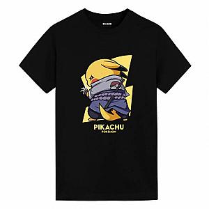 Pokemon Uchiha Sasuke Pikachu Tshirts Anime Girl White Shirt WS2402 Offical Merch