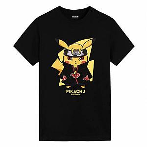 Pokemon Uchiha Itachi Pikachu Tshirt Anime Clothes For Men WS2402 Offical Merch