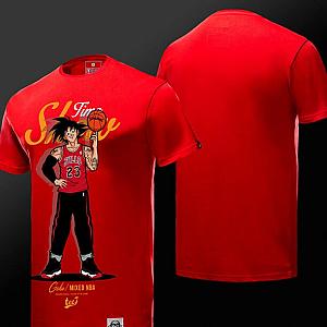 Son Goku T Shirt Red 4XL Couple Dragon Ball NBA Style T-shirt WS2402 Offical Merch