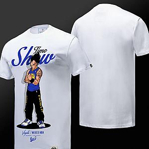 White Vegeta Tshirt Dragon Ball NBA Style Couple T-shirt WS2402 Offical Merch