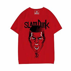 No. 4 Akagi Takenori T-shirt Red Slam Dunk Shohoku Tee Shirt WS2402 Offical Merch