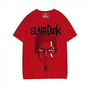 Slam Dunk Hanamichi Sakuragi T-shirt 3XL Red Shohoku No.10 Tee Shirt WS2402 Offical Merch