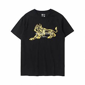 Saint Seiya Leo Tshirts Black Cotton Tee WS2402 Offical Merch