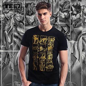 Limited Edition Saint Seiya Gold Cloth T-shirt WS2402 Offical Merch