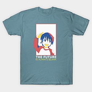 erased anime characters satoru fujinuma quotes the future is always blank black T-shirt TP3112