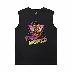 JoJo Mens Graphic Sleeveless Shirts Hot Topic Anime Kujo Jotaro Tees WS2402 Offical Merch