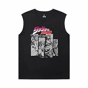 Vintage Anime Kujo Jotaro Tshirt JoJo's Bizarre Adventure Sleeveless Shirts Mens WS2402 Offical Merch