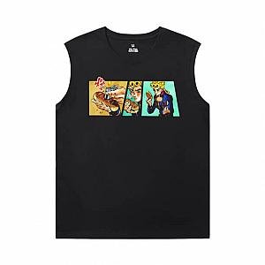 Vintage Anime Kujo Jotaro Tshirts JoJo Sleeveless Tshirt For Men WS2402 Offical Merch