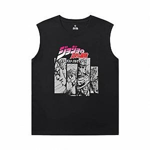 Vintage Anime Kujo Jotaro Tshirts JoJo's Bizarre Adventure Mens Designer Sleeveless T Shirts WS2402 Offical Merch