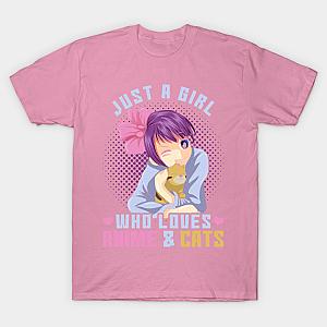 Just A Girl Who Loves Cats And Anime T-shirt TP3112