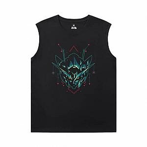 Hot Topic Anime Tshirts Gundam Black Sleeveless Tshirt WS2402 Offical Merch