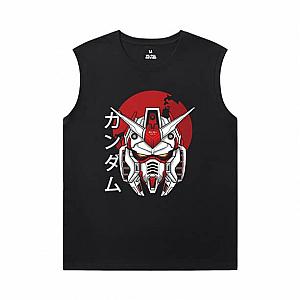 Gundam Shirt Anime Black Sleeveless Shirt Men WS2402 Offical Merch