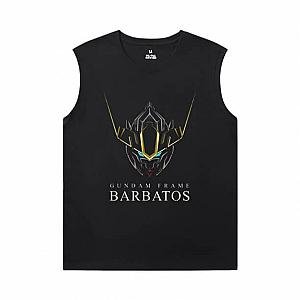 Japanese Anime Shirts Gundam Black Sleeveless T Shirt Mens WS2402 Offical Merch