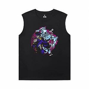 Vintage Anime Kujo Jotaro Tshirts JoJo Printed Sleeveless T Shirts For Mens WS2402 Offical Merch