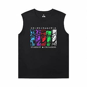 Vintage Anime Kujo Jotaro Shirts JoJo's Bizarre Adventure Xxl Sleeveless T Shirts WS2402 Offical Merch