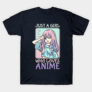 Just A Girl Who Loves Anime - Cosplay Girl Costume T-shirt TP3112