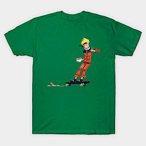 funny uzumaki ramen on a skateboard T-shirt TP3112