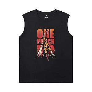 One Punch Man T-Shirt Vintage Anime Sleeveless Crew Neck T Shirt WS2402 Offical Merch