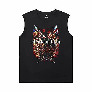 Attack on Titan Tee Shirt Vintage Anime Sleeveless T Shirt Mens Gym WS2402 Offical Merch