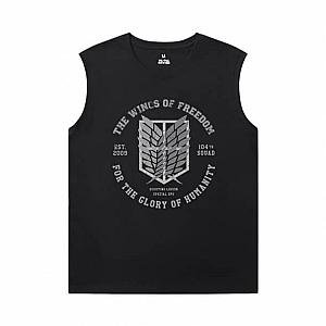 Hot Topic Anime Tshirts Attack on Titan Men'S Sleeveless Graphic T Shirts WS2402 Offical Merch