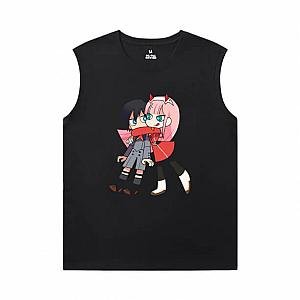 Darling In The Franxx Black Sleeveless Shirt Men Vintage Anime T-Shirt WS2402 Offical Merch