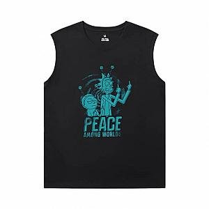 Cotton Tshirts Rick and Morty Sleeveless T Shirts For Running WS2402 Offical Merch