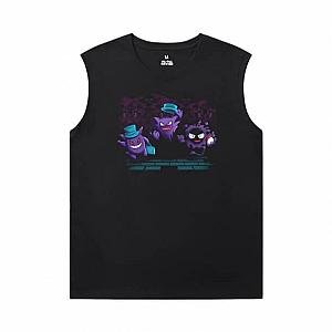 Pokemon Tees Quality Gengar Printed Sleeveless T Shirts For Mens WS2402 Offical Merch