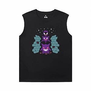 Pokemon Custom Sleeveless Shirts Cotton Gengar Tees WS2402 Offical Merch