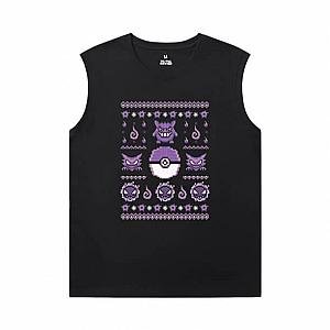 Pokemon Boys Sleeveless Tshirt Cotton Gengar Tee Shirt WS2402 Offical Merch